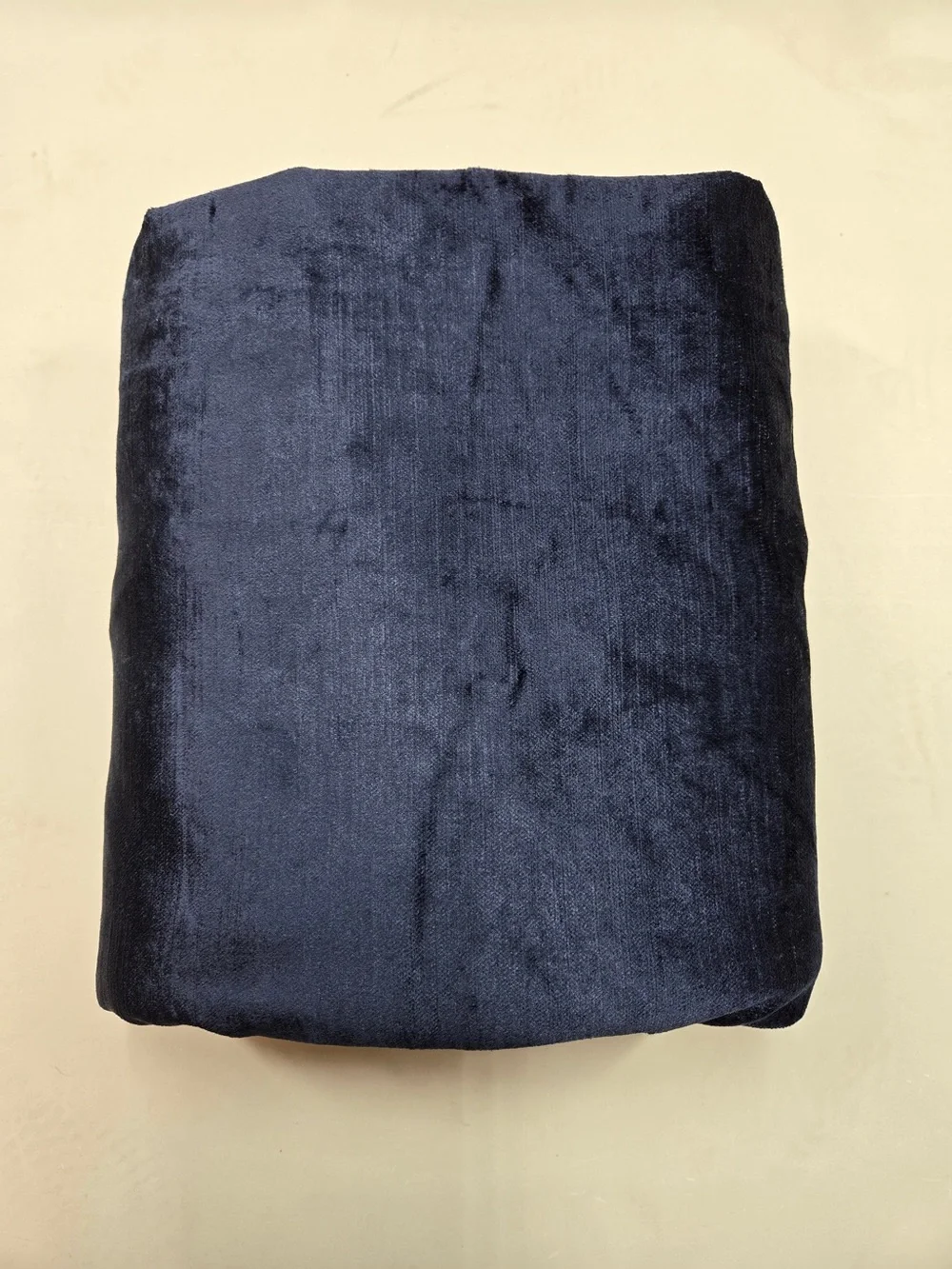 QUINCE 1 48x84 Luster Velvet True Blackout Curtain Navy 9344